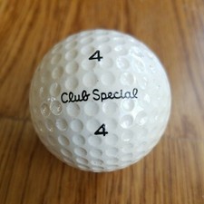 Vintage Acushnet Club Special Golf Ball, DOUBLE NUMBER "4"