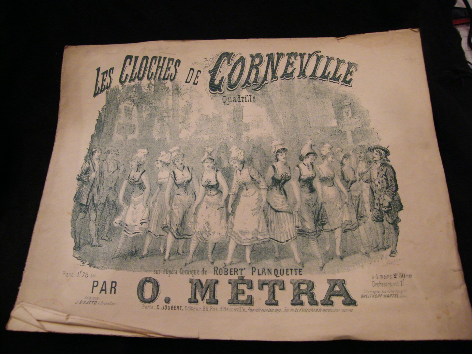 Partition The Bells Of Corneville O Métra Music Sheet