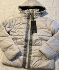G-star Raw Women's Meefic Hooded Padded Jacket, Cool Grey. Size Xs