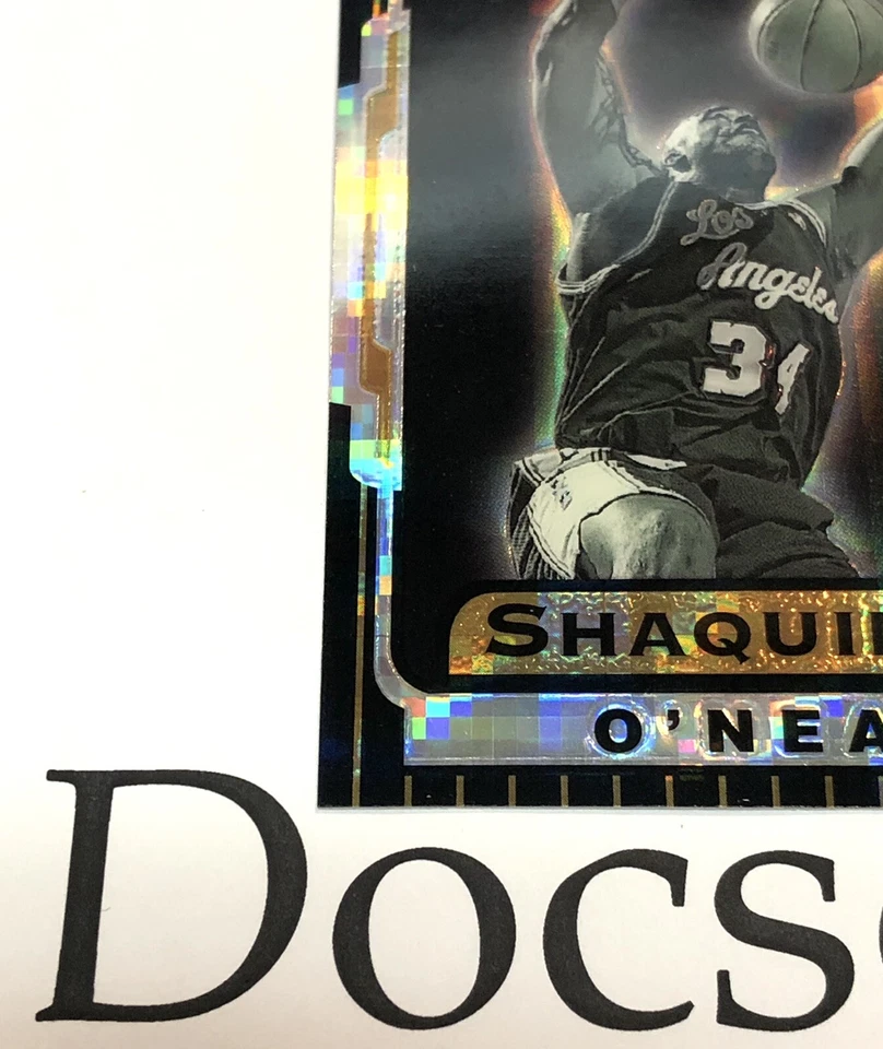 Shaquille O'Neal 1996-97 Bowman's Best Retro Atomic Refractor TB8 LA Lakers Raro Foto 2 de 4