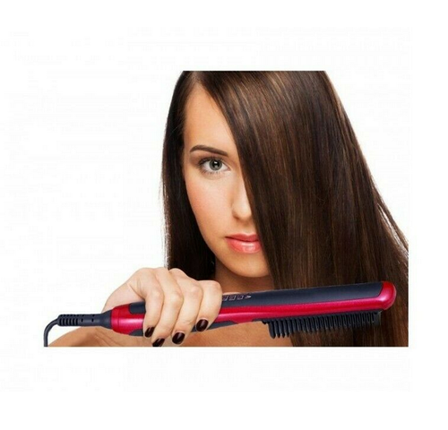 SPAZZOLA LISCIANTE ELETTRICA PER CAPELLI PIASTRA TEMPERATURA 130 - 200 GRADI - Foto 3 di 7