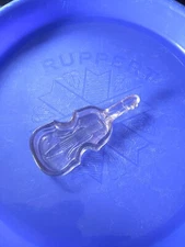 L.G. Wright Glass  Violin shaped Individual Ashtray