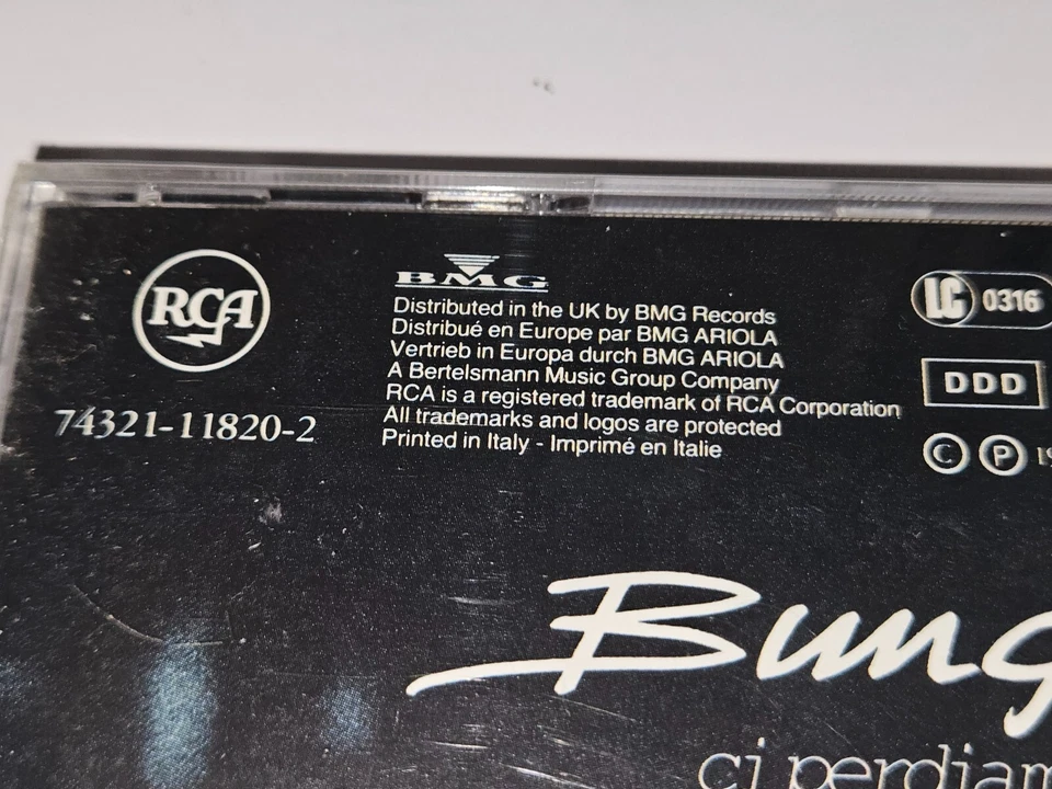 *NEW/SEALED* Bungaro "Ci Perdiamo in Tanti" CD 10 Songs 1992 BMG Ariola Foto 3 de 4