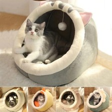 Pet Cat Bed Warm Cushion House Tent Soft Warm Small Dog Mat Bag Washable Sleep