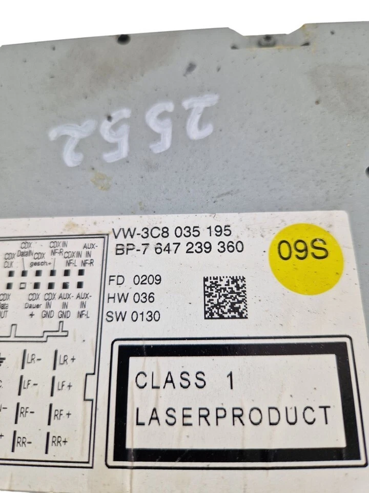 VW SCIROCCO III 2008 Autoradio CD Radio Player 3C8035195 - Bild 4 von 4