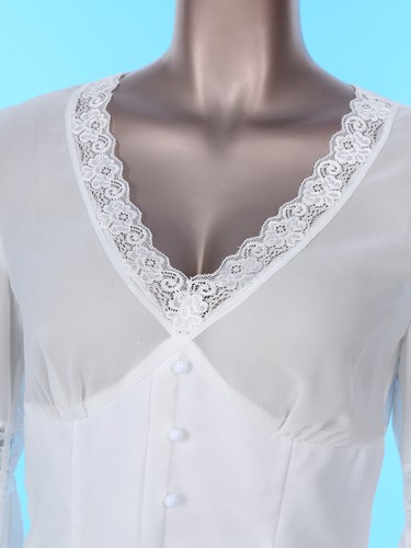 Women Blouse Flower Tops Summer Cardigan Ice Silk Cropped Daily Gothic Pattern - Picture 14 of 31