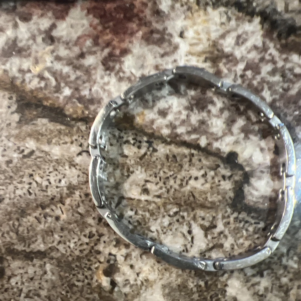 Pulsera para hombre Rochet Roma titanio diseño único eslabones Foto 4 de 4