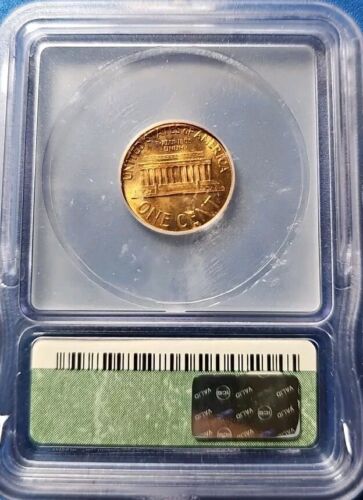 1960 Lincoln Cent MS67RD Small Date ICG. Bright Red! - Picture 2 of 2