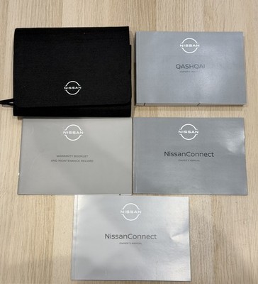 GENUINE NISSAN QASHQAI OWNERS MANUAL HANDBOOK SAT NAV  SERVICE BOOK 2017-2026