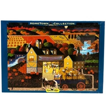 27288 - Hometown Harvest Moon Dance 1000 Piece Jigsaw Puzzle Used |GR-6|