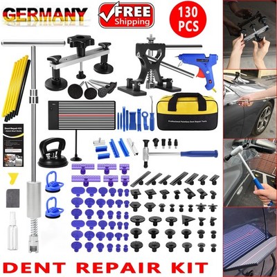 130PCS Paintless Dent Removal Kit Car Hail Damage Puller Lifter Automotive Body