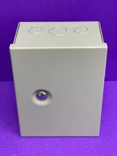 Bud Industries JBH-4956-KO NEMA 1 Hinged Steel Junction Box