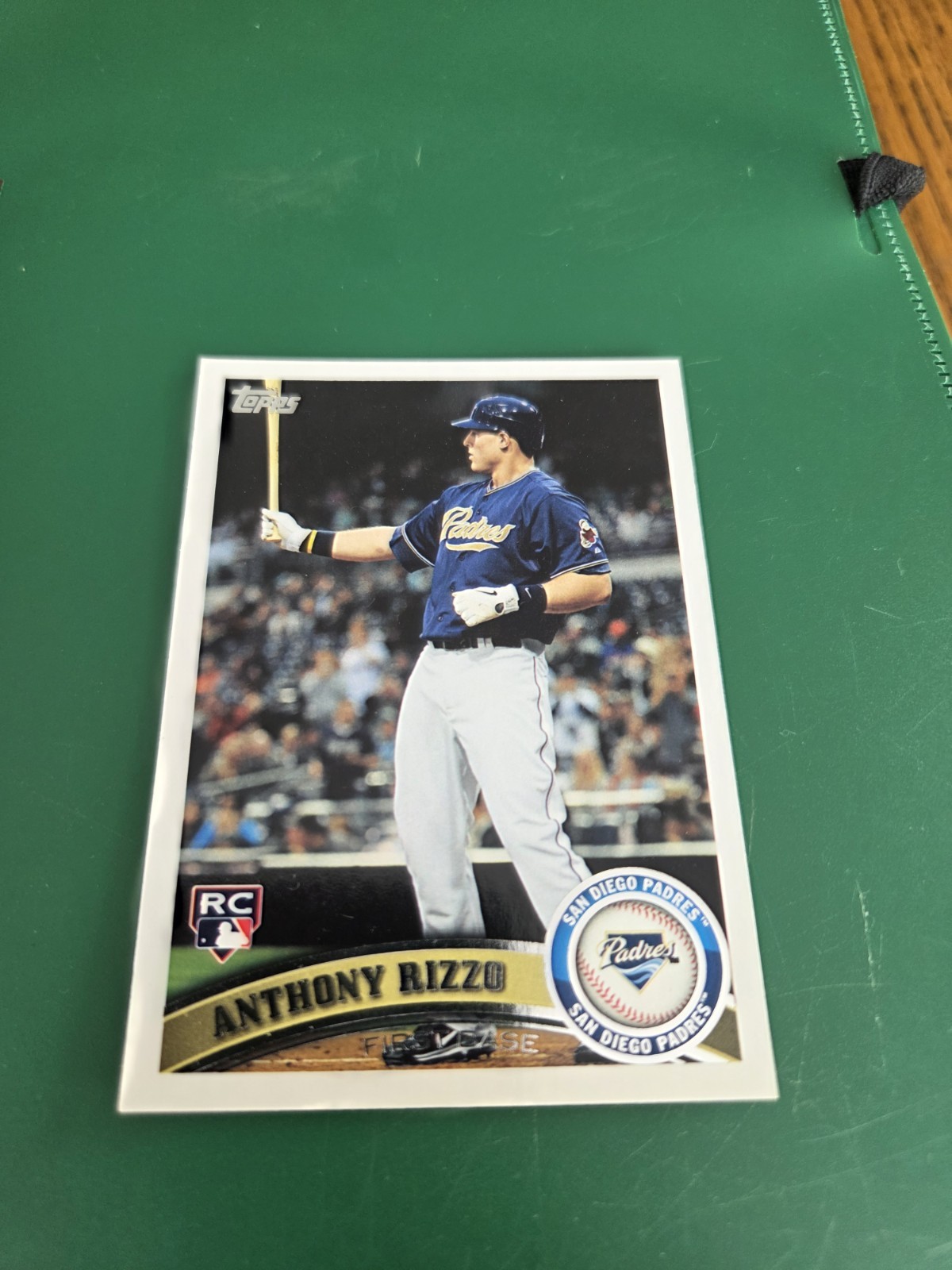 2011 Topps Update Series Anthony Rizzo Rookie Card RC US55 San Diego Padres