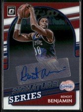 2021-22 Donruss Optic Benoit Benjamin Auto #SS-BJB Signature Series