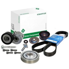 BOSCH 6PK1370 Keilrippenriemen + Riemenscheibe Satz für DOBLO 263 DUCATO COMBO
