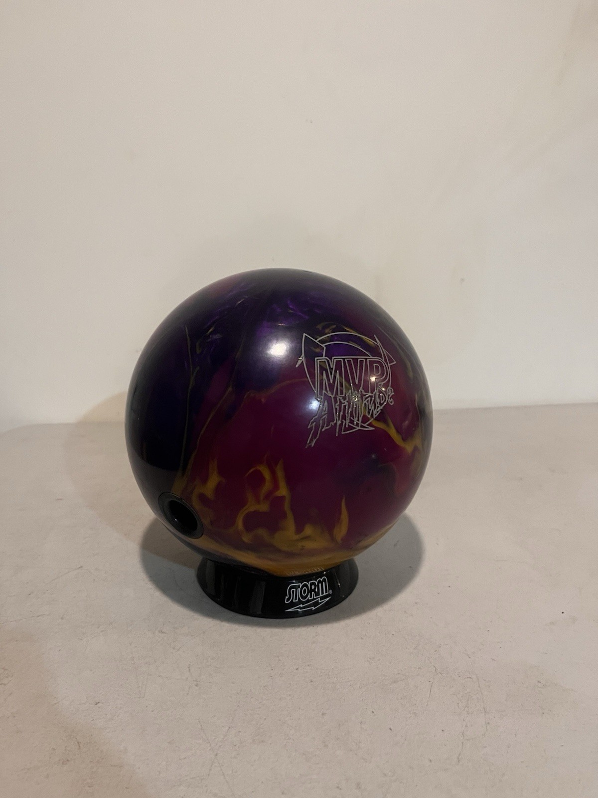 Roto Grip MVP Attitude 15lb Bowling Ball Used Purple Gold Dr