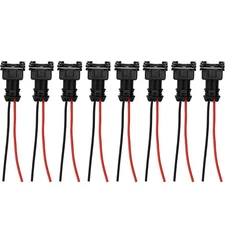 8pcs For Bosch EV1 Fuel Injector Connectors for Replacement Wire Harness