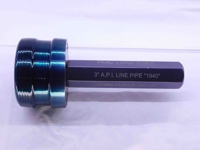 3'' 8 LINE PIPE API 5B THREAD PLUG GAGE 3.0 3.00 11.5 LP 3LP INSPECTION CHECK
