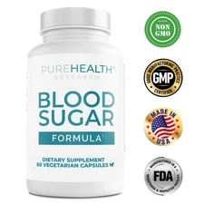 PureHealth Research Blood Sugar Formula - Maintaining Healthy Blood Sugar Levels