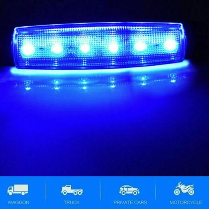 8 X BLUE LED ROCK LIGHTS FOR JEEP OFFROAD TRUCK ATV UTV BOAT VAN UNDERBODY LAMPS - Image 2 of 4