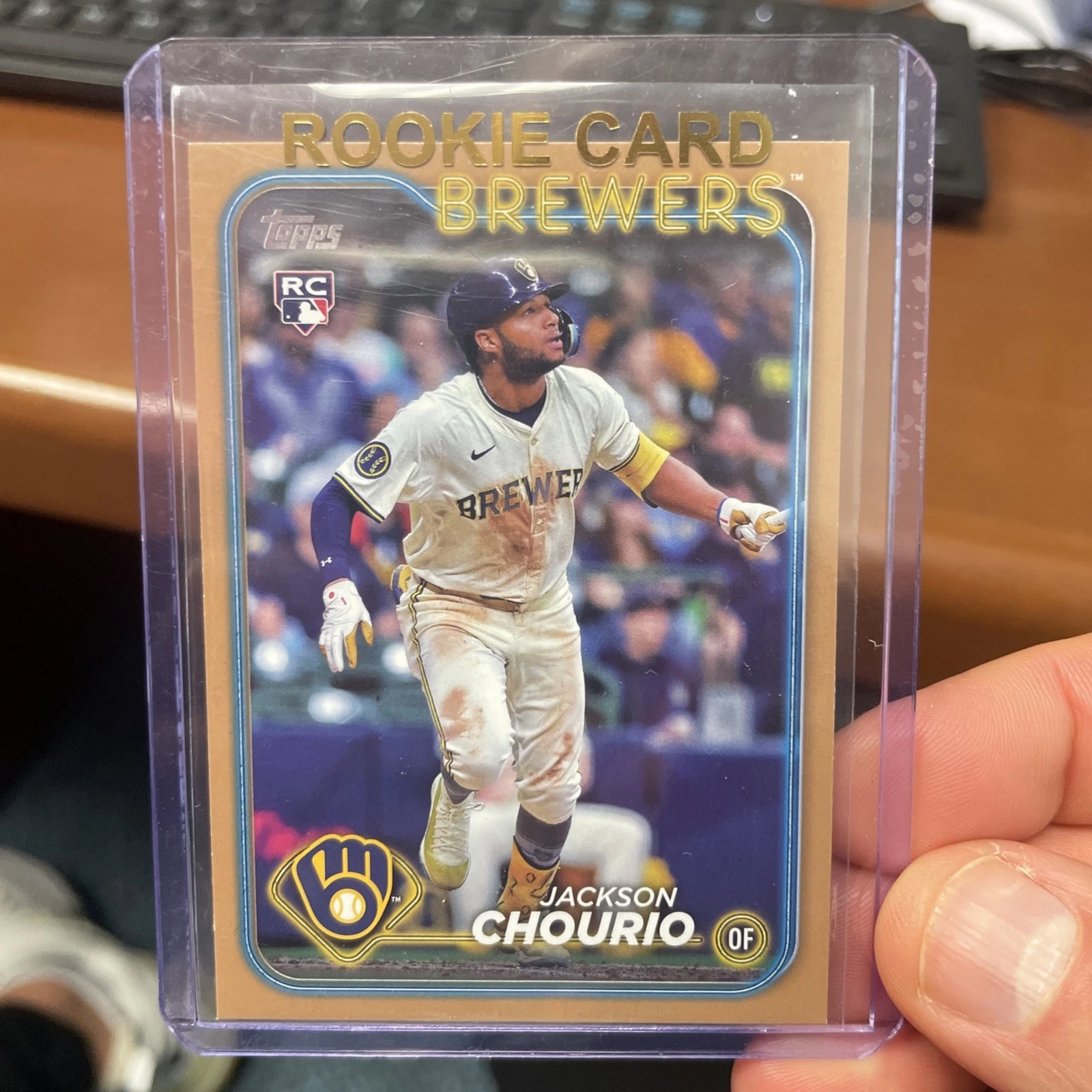 2024 Topps Update Series - Jackson Chourio #US240 Gold /2024 (RC) Rookie Card