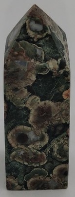 Rainforest Rhyolite Mini Crystal Tower Flower Jasper Pocket Stone Point 2.5 (09)