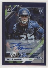 2019 Donruss Optic Rookies FOTL Purple Stars Prizm 14/50 Travis Homer Auto 0c6