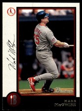 Mark McGwire 1998 Stadium Club #BP9 Cardinals MLB READ FREE SHIP AutographDen