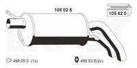 Ernst EndschalldäMpfer NachschalldäMpfer 105026 FüR Ford Sharan Seat Alhambra VW