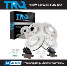 TRQ Brake Pad & Rotor Kit Ceramic Fits 2018-2...
