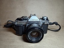 Canon AE-1 35mm SLR Film Camera with Canon 50mm f/1.8 FD Lens