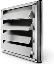 calimaero® VKE 5" Inch Dryer Vent Cover – Outdoor Stainless 5 Inch, Steel 