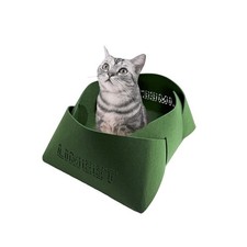 Cat Scratcher Bed Foldable Couch Indoor Lounger Sleeping Forest Special Green