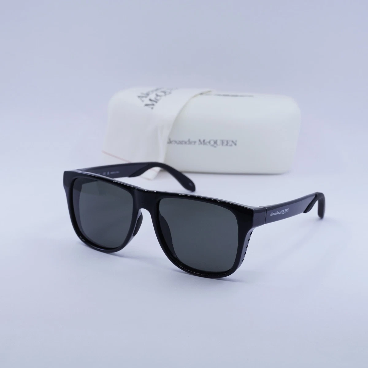 NEW Alexander McQueen AM0292SA Black Unisex Sunglasses AM0292SA Sunglasses - Alexander McQueen Authorized Retailer  main image 4