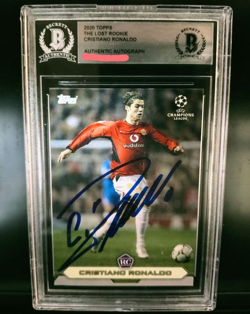 Topps The Lost Rookie #CRO304R Cristiano Ronaldo Autographed Card