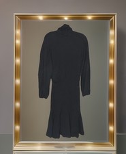 NWT Vintage Andrea Jovine Saks Fifth Avenue Black Turtleneck Dress Size Small