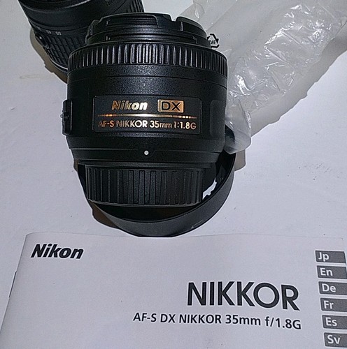3 Nikon Lenses DX AF-S Nikkor 35mm 1:1.8g, AF-P 70-300 DX ED, AF-P 18-55mm W Bag - Picture 3 of 23