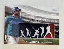 Nelson Cruz 2018 Topps Players Weekend Logo Patch Baseball Card Seattle Mariners