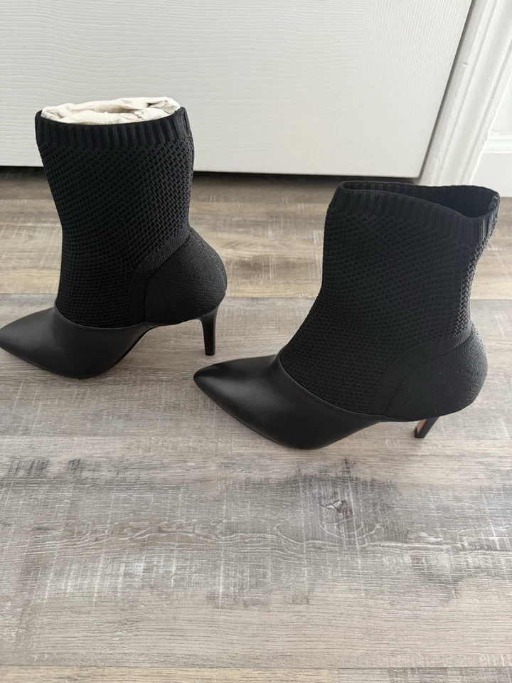 Botín Reiss Cosmos Negro Cuero Tejido 38 Foto 3 de 4