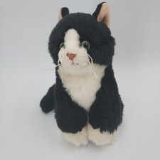 Ganz Webkinz Signature 9  Plush Black  White Tuxedo Cat WKSS2013