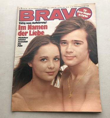 1975 January Bravo Magazine German Queen Back Cover Elvis Presley Pin Up Shaun