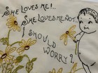Embroidered Saying With A Kewpie  Doll Pillow Top.  — photo 5