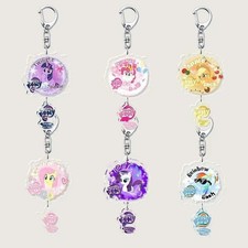 My Little Pony Acrylic Linked Keychain Mane 6 YOU CHOOSE or SET Bag Charm MLP G4