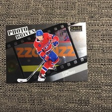 2023-24 UD O-Pee-Chee Platinum Photo Driven Cole Caufield