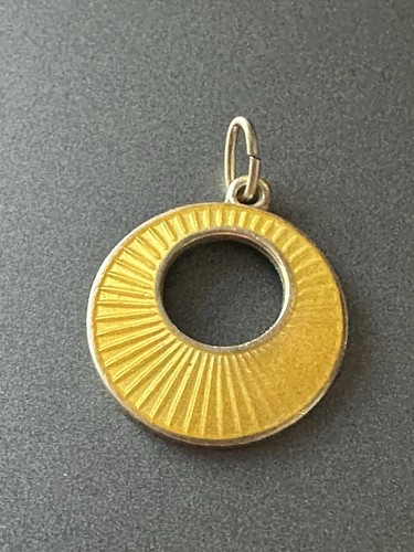 Elvik Sterling Silber Emaille Anhänger Norwegen Norweger Vintage Nachlass 2636 - Bild 1 von 7