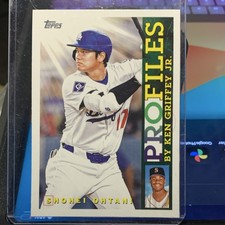 Topps 2026 ProFiles by Ken Griffey Jr. Shohei Ohtani Dodgers TP-1 Insert Card
