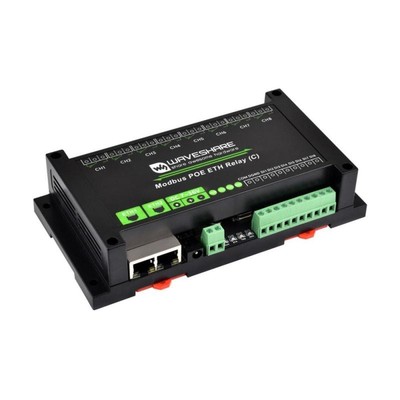 Waveshare 8-ch Relay Module C 2 Port Ethernet Netzteil PoE 30544