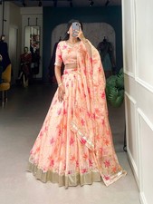 Floral Lehenga Ready made Lengha Choli Indian Wedding Party Wear Lehenga Choli