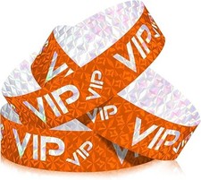 500 Pack VIP Plastic Wristbands Bracelets Party for Events VIP Custom Wristbands