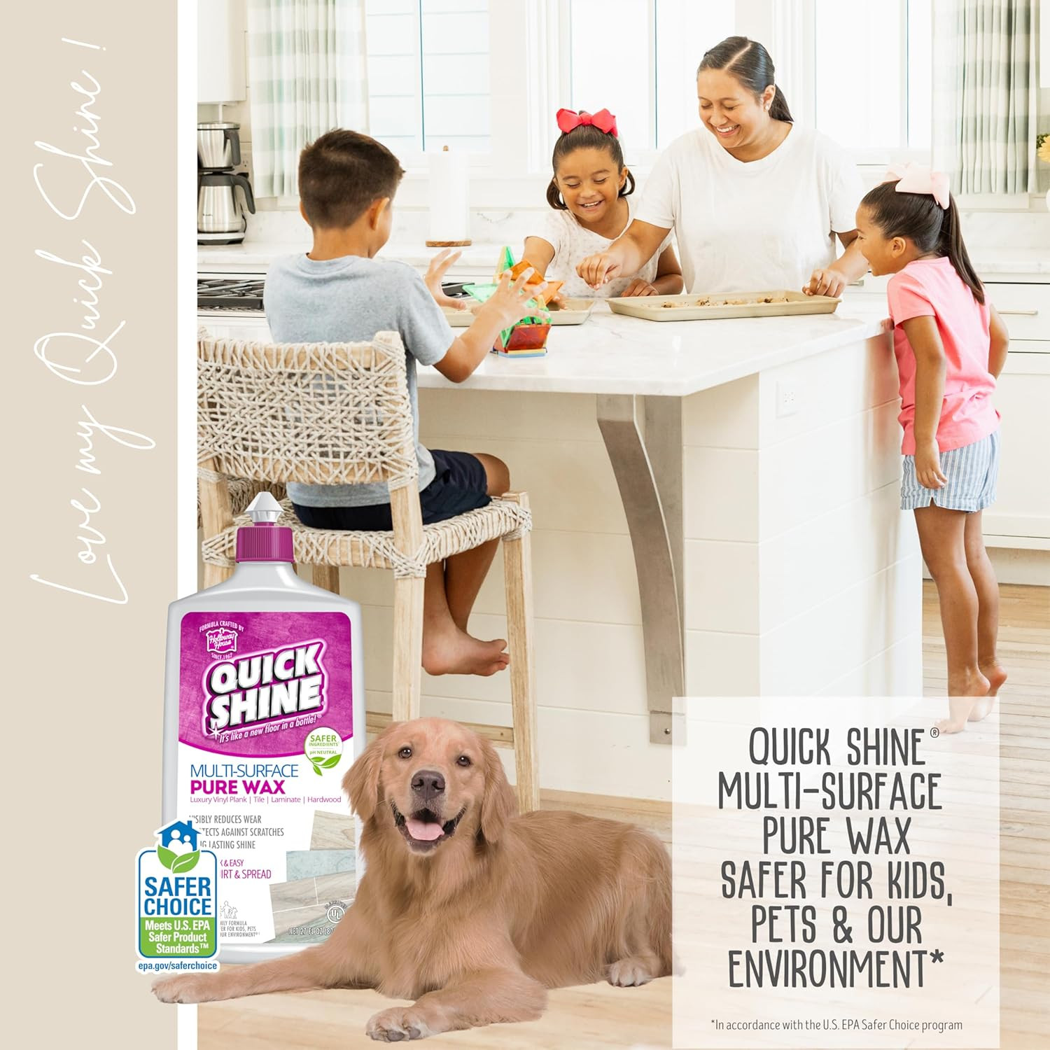 Pure Floor Wax 27Oz | a Buffable, Waterproof Finish for Regular and Hardwood Flo